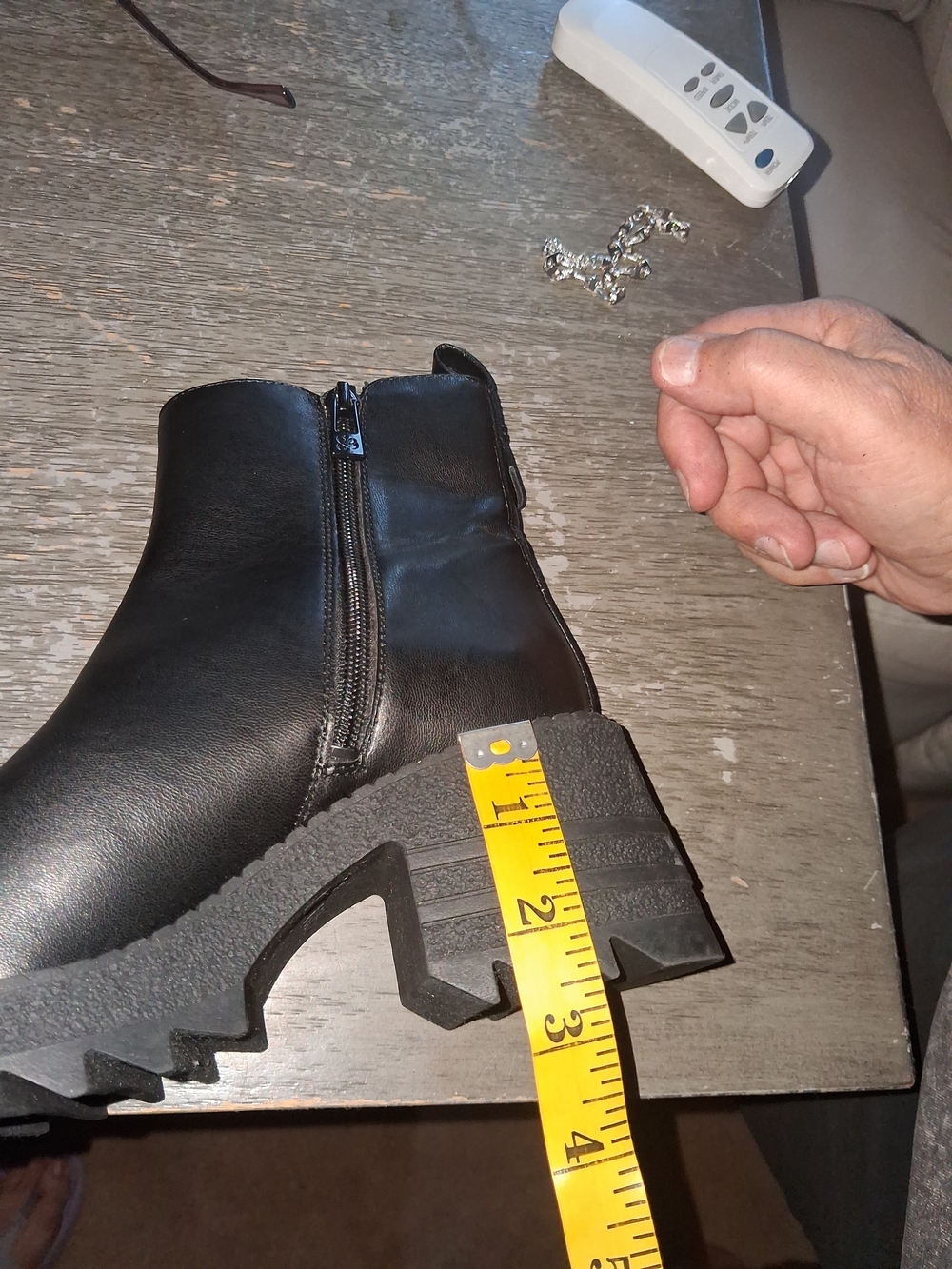 NWOT Black Chunky Platform Ankle Boots. Fall Must Have!